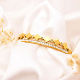 Golden Clover Crown Bracelet